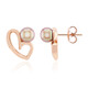 Purple Ming Pearl Silver Earrings (TPC)