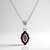 Collana in argento con Rodolite