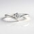 Anello in argento con Zaffiro Bianco