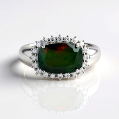 Anillo en plata con Ópalo de Mezezo (de Melo Essence)