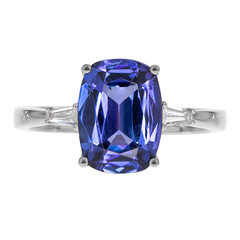 AAA-Tansanit-Goldring