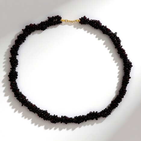 Collana in argento con Granato Mozambico