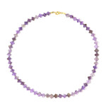 Collar en plata con Amatista de Zambia