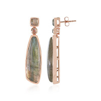 Orecchini in argento con Labradorite Verde Maniry (KM by Juwelo)