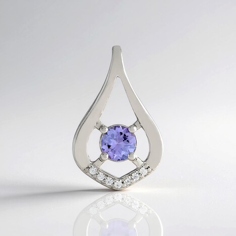 Ciondolo in argento con Tanzanite