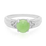 Anello in argento con Crisoprasio Imperiale