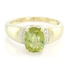 Kupfer-Turmalin-Herren-Goldring