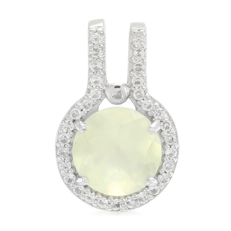 Prehnit-Silberanhänger