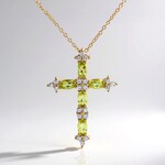 Collier en argent et Péridot de Birmanie
