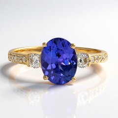 Anello in oro con Tanzanite AAA (CIRARI)