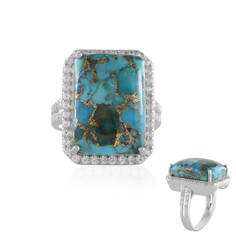 Anello in argento con Turchese Ramato Blu (Faszination Türkis)