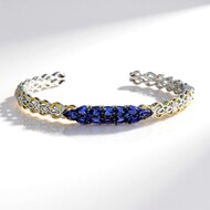 Bracciale in argento con Tanzanite (Gems en Vogue)