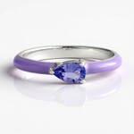 Anello in argento con Tanzanite