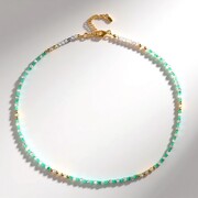 Collar en plata con Zircón gris (Riya)