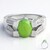 Bague en argent et Chrysoprase impériale