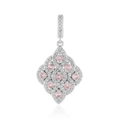 Ciondolo in argento con Tormalina Rosa Nigeriana