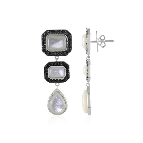 Mother of Pearl Silver Earrings (Dallas Prince Designs)