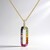 Collana in oro con Zaffiro Fancy (CIRARI)