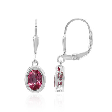 Orecchini in argento con Topazio Mistico Flamingo
