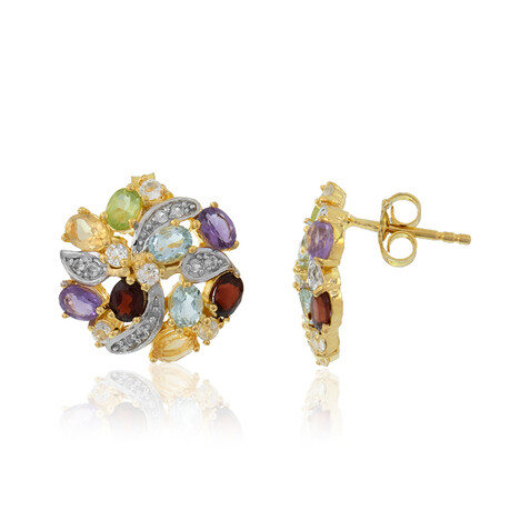 Orecchini in argento con Granato Mozambico