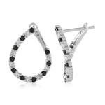 Orecchini in argento con Spinello Nero