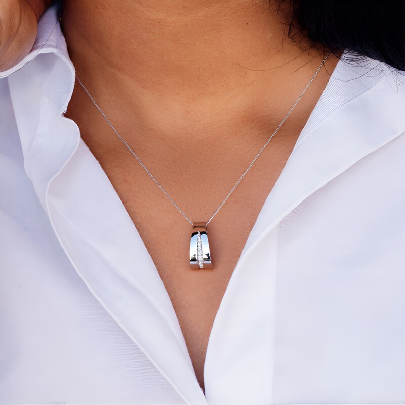 Colgante en plata con Topacio blanco (TPC)