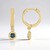 Orecchini in argento con Diamante Blu I2