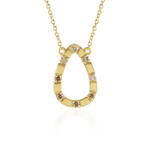 Collar en plata con Diamante champán I2 (de Melo Essence)