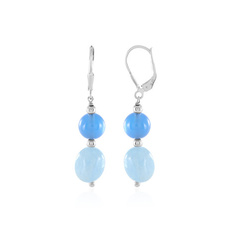 Orecchini in argento con Acquamarina