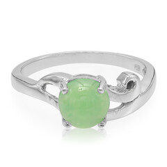 Bague en argent et Chrysoprase impériale