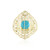 Anillo en oro con Turquesa bella durmiente (Ornaments by de Melo)