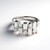 Bague en argent et Topaze blanche