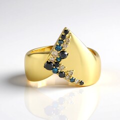 Anello in argento con Diamante Nero