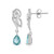 Blauer Apatit-Silberohrringe