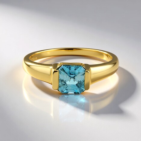 Anello in argento con Zircone Ratanakiri (Adela Silber)