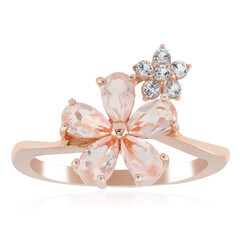 Rose Quartz Silver Ring