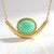 Collana in argento con Crisoprasio (KM by Juwelo)