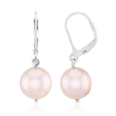 Pendientes en plata con Perla Ming púrpura (TPC)