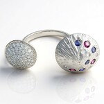 Anello in argento con Gemme