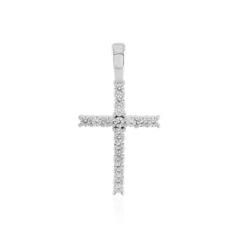 Zilveren hanger met zirkonen