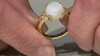 Anillo en plata con Piedra de Luna blanca (Adela Silber)