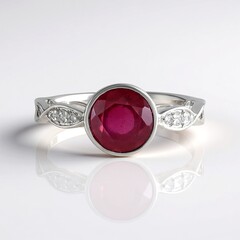 Anello in argento con Rubino del Madagascar (de Melo Essence)