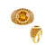 Madeira Citrine Silver Ring
