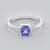 Anello in argento con Tanzanite