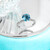 Bague en argent et Topaze bleu ciel