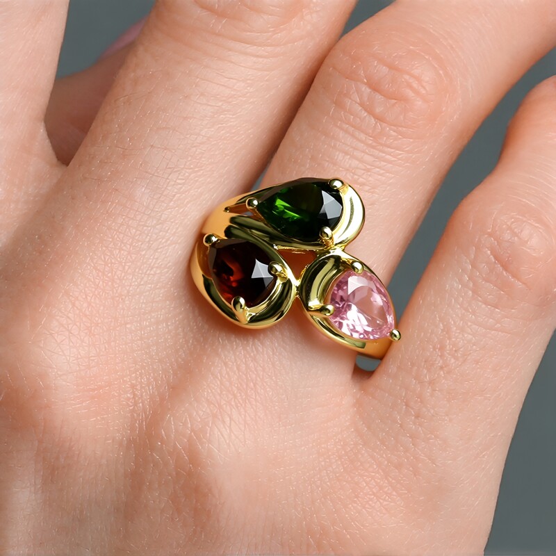 Anillo en plata con Turmalina