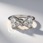 Bague en argent et Zircon