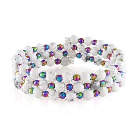 Edelstein-Stahlarmreif (Riya)