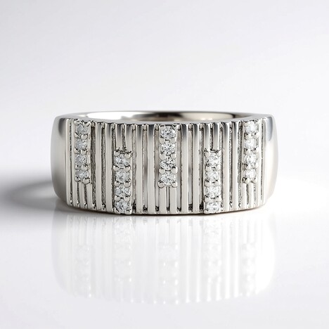 Bague en argent et Zircon (de Melo Essence)