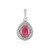 Ciondolo in argento con Rubino del Madagascar